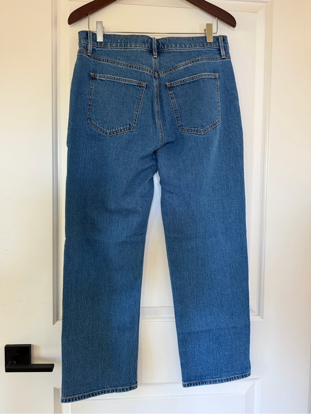 Ann Taylor The Straight High Rise Medium Blue Jeans 8 - Picture 2 of 8
